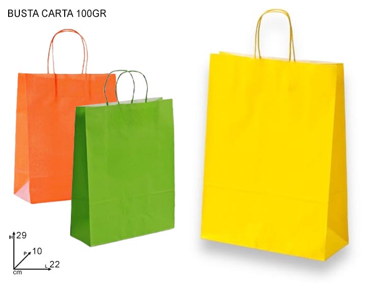 BUSTA CARTA M.RIT.BASE22 COL.ASS.CF25PZ - Confezionamento > Buste Regalo > Carta Color - Ingrosso B2B Magazzini Scatigna