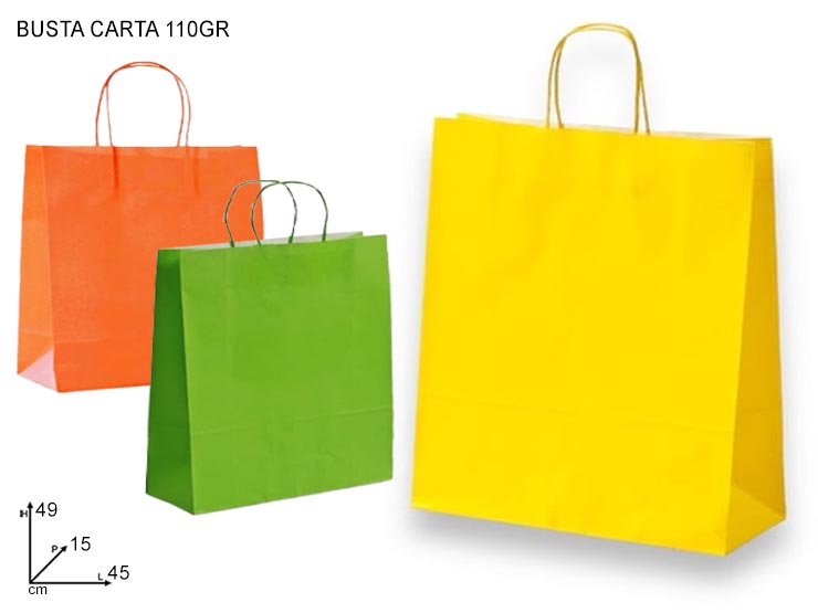 BUSTA CARTA M.RIT.BASE45COL.ASS.CF25PZ - Confezionamento > Buste Regalo > Carta Color - Ingrosso B2B Magazzini Scatigna