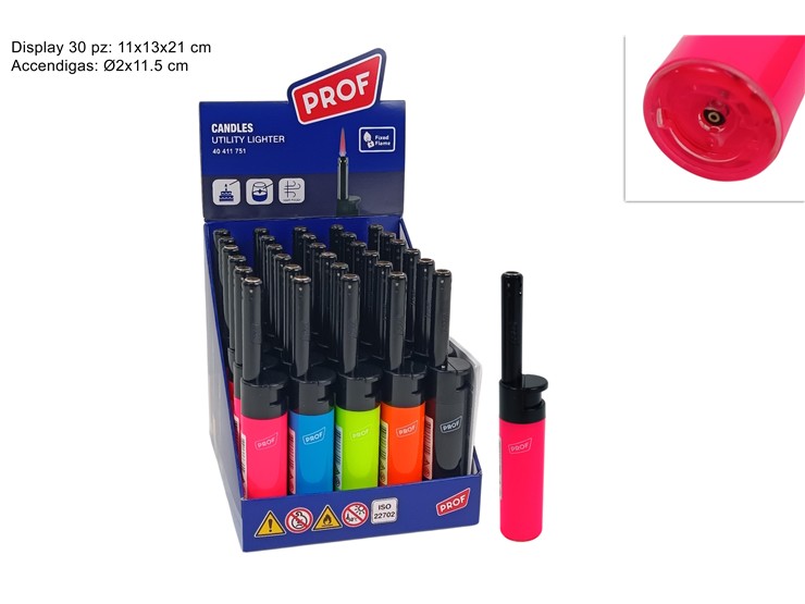 ACCENDINO ANTIV.TONDO CANNA LUNGA 411751 - Everyday > Cucina > Utensili Da Cucina - Ingrosso B2B Magazzini Scatigna