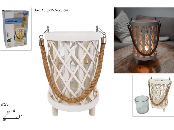 LANTERNA PORTATEALIGHT LEGNO LNTRN - Everyday > Complementi Arredo > Decorazioni E Atmosfera - Ingrosso B2B Magazzini Scatigna