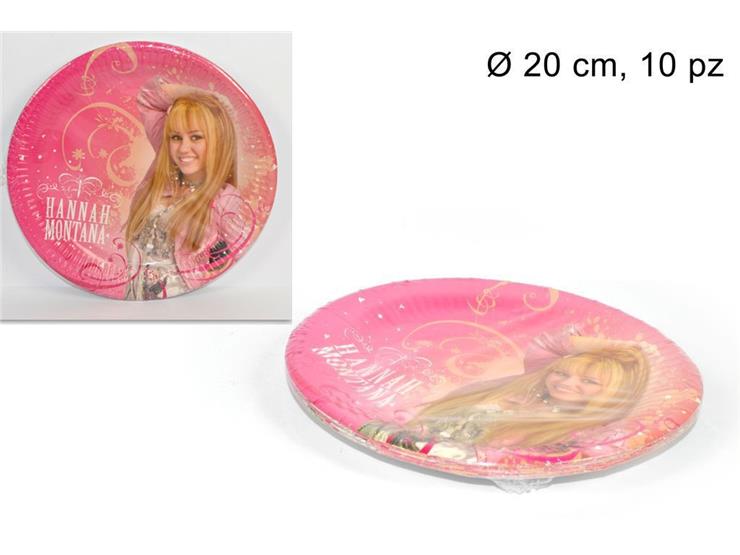 PIAT.CARTA Pz.10 HANNA MONT.2810 CM.20 - Party > Decorazioni E Tavola > Disney - Ingrosso B2B Magazzini Scatigna