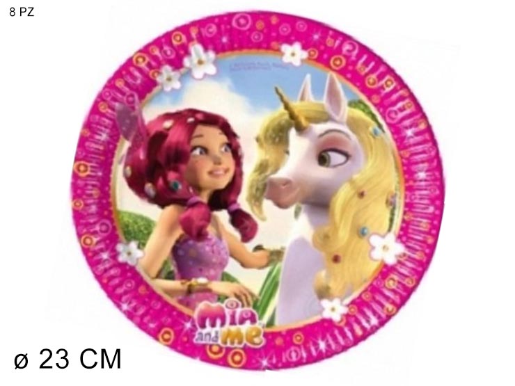 PIAT.CAR.MIA AND ME Cm.23 Pz.8 5PR82604 - Party > Decorazioni E Tavola > Disney - Ingrosso B2B Magazzini Scatigna