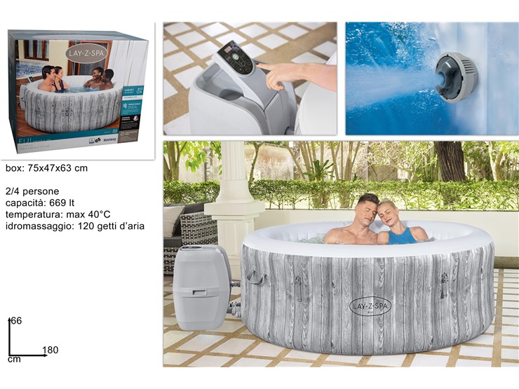 SPA LAY-Z-FIJI 1,80MCm66 Art.60085  - Summer > Tempo Libero E Giochi > Gonfiabili Piscine - Ingrosso B2B Magazzini Scatigna