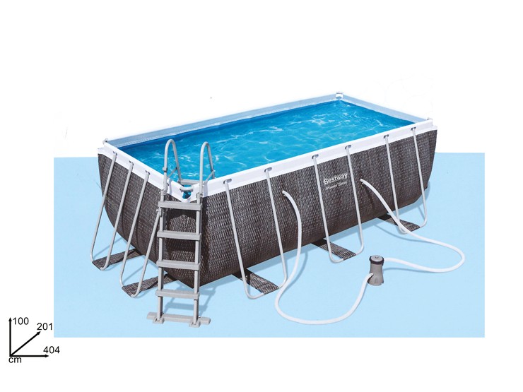 PISCINA POWER STEEL RETT.404201 56721 - Summer > Tempo Libero E Giochi > Piscine E Accessori - Ingrosso B2B Magazzini Scatigna