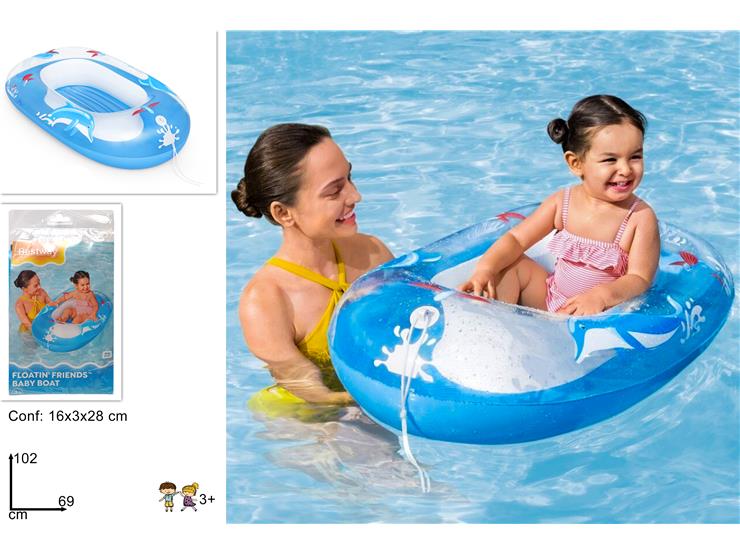 CANOTTINO ANIMALI MARINI 10269 34037 - Summer > Tempo Libero E Giochi > Gonfiabili - Ingrosso B2B Magazzini Scatigna