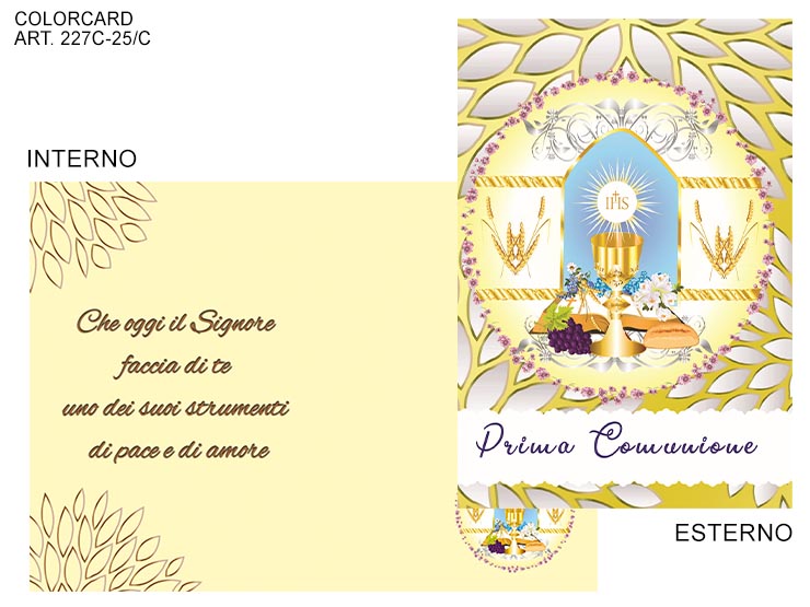 COLOR 2023 - 227C PRIMA COMUN. 25/C - Eventi > Comunione > Biglietti - Ingrosso B2B Magazzini Scatigna