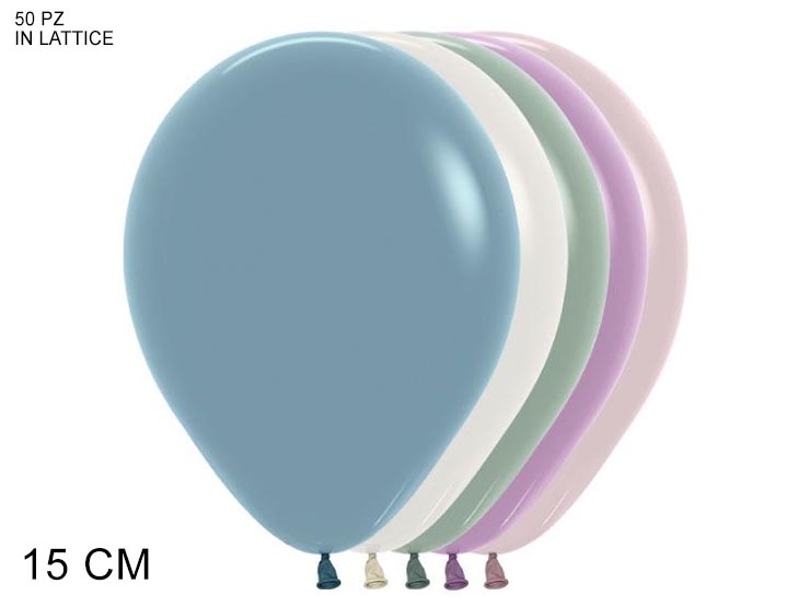 PALLONCINI PASTEL DUSK (100) 5"" PZ.50 - Party > Palloncini > Palloncini Lattice - Ingrosso B2B Magazzini Scatigna