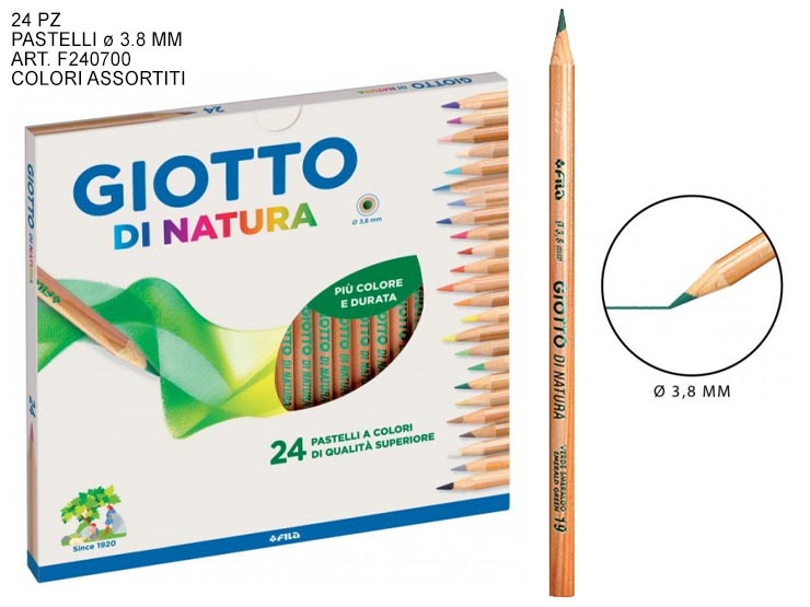 AST 24 GIOTTO DI NATURA F240700 - Scuola Ufficio > Cancelleria > Colori - Ingrosso B2B Magazzini Scatigna