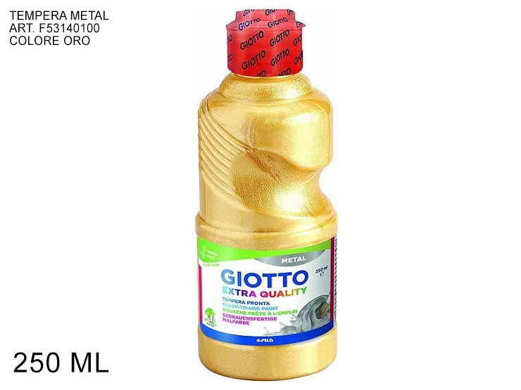 FLACONE 250ML GIOTTO METAL PAINT ORO - Scuola Ufficio > Cancelleria > Colori - Ingrosso B2B Magazzini Scatigna