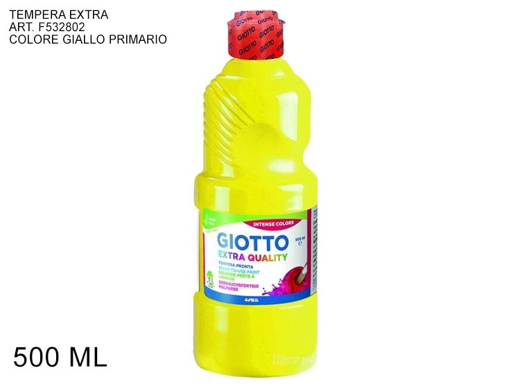 TEMPERA FLAC. PRONTA  500ML GIALLO - Scuola Ufficio > Cancelleria > Colori - Ingrosso B2B Magazzini Scatigna