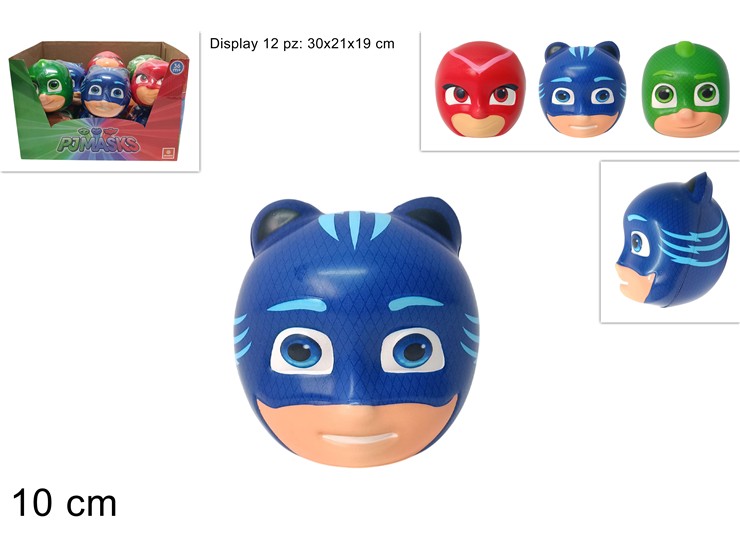 PALLINA 3D PJMASKS Cm.10 PJM10 - Giocattoli > Bustine E Vari > Biglie E Palline - Ingrosso B2B Magazzini Scatigna