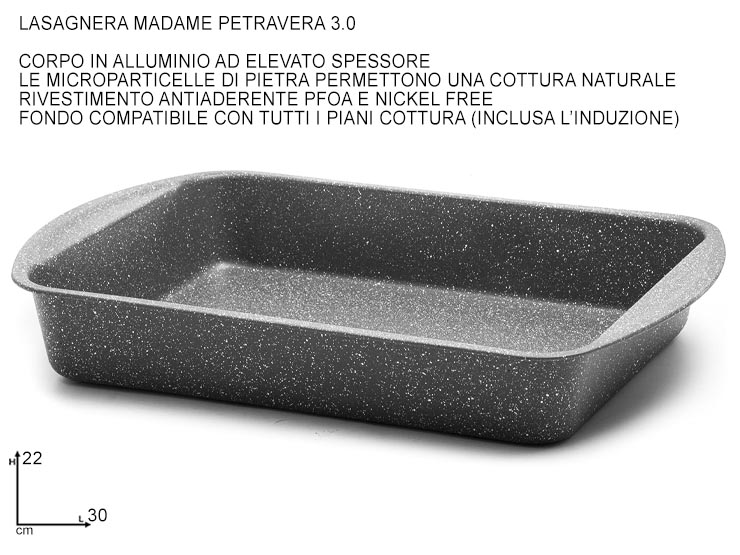 M.PETRA 3.0 LASAGN. 30x22cm Y0F6LSNEW2 - Everyday > Cucina > Cottura E Portata - Ingrosso B2B Magazzini Scatigna