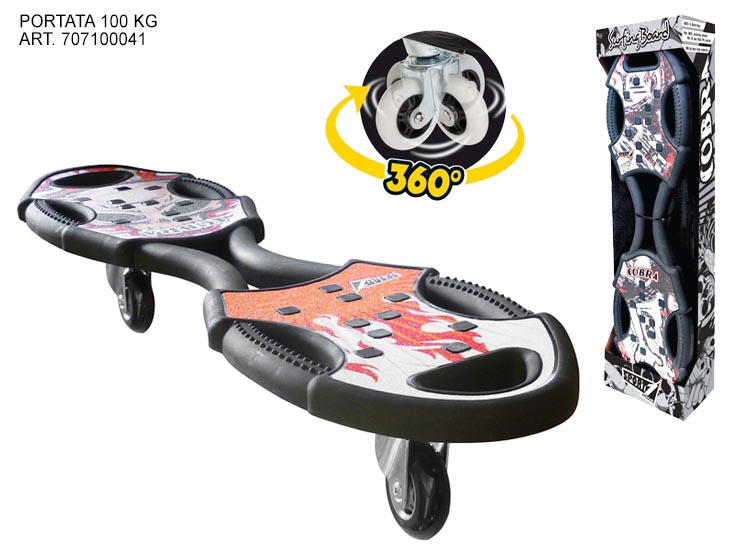 SKATEBOARD""COBRA""FREE SURFING 70710004 - Giocattoli > Sport > Skate - Ingrosso B2B Magazzini Scatigna