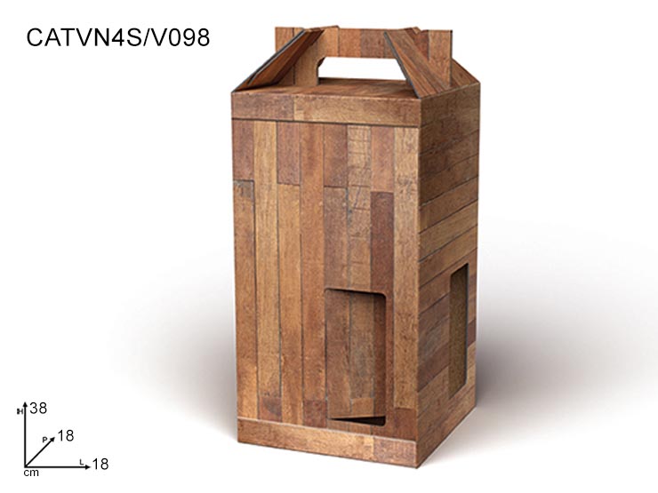 PORT.BOTT. 4  P. VINTAGE CATVN4S/V098 - Confezionamento > Cestini Box Scatole > Box Bottiglie - Ingrosso B2B Magazzini Scatigna