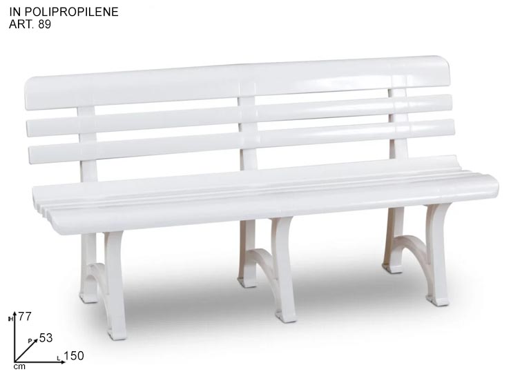PANCHINA RESINA OLIMPIA CM150 ART89 - Summer > Arredo E Attrezzature Da Esterno > Set Da Esterno - Ingrosso B2B Magazzini Scatigna