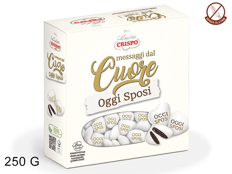 MESSAGGI DAL OGGI SPOSI 250GR - Dolciumi > Confetti > Crispi - Ingrosso B2B Magazzini Scatigna