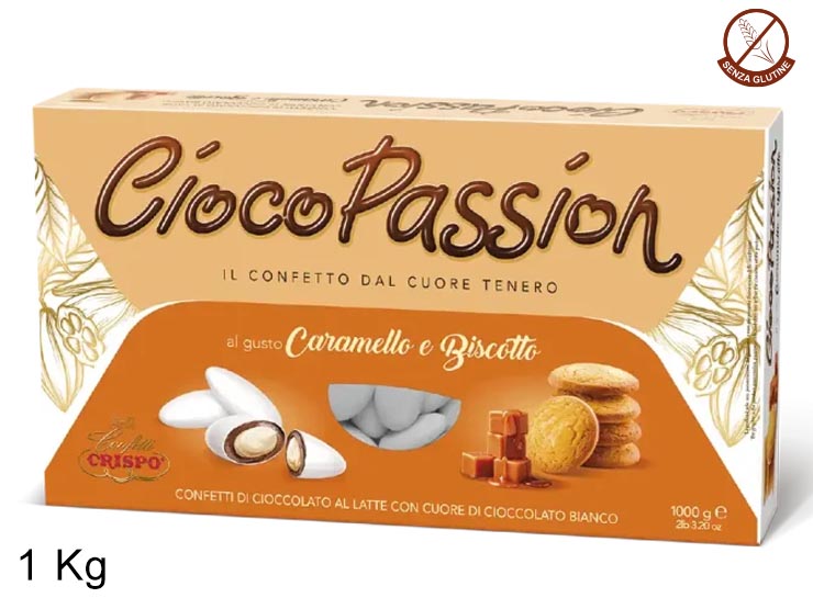 CIOCO PASSION CARAMELLO/BISCOTTO Kg.1 - Dolciumi > Confetti > Crispo - Ingrosso B2B Magazzini Scatigna