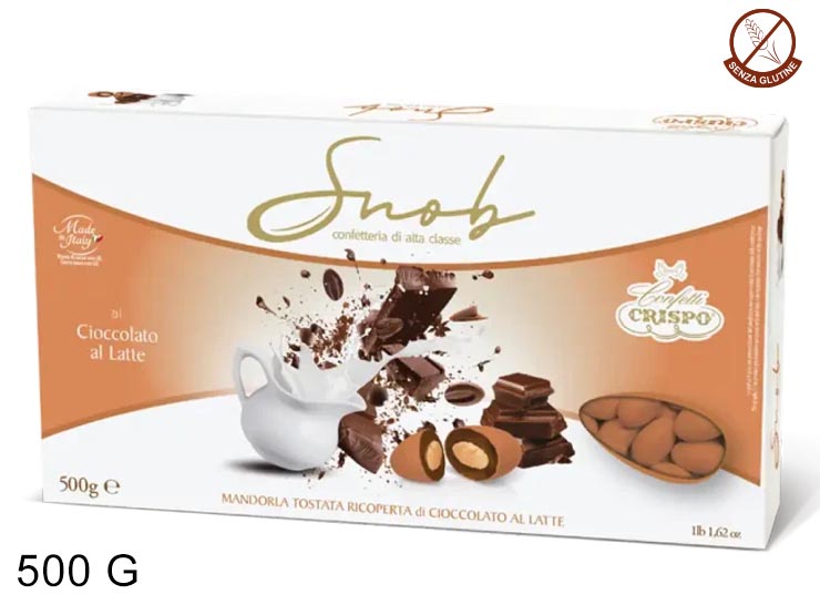 SNOB LATTE - COL.TERRACOTTA Gr.500 - Dolciumi > Confetti > Crispi - Ingrosso B2B Magazzini Scatigna