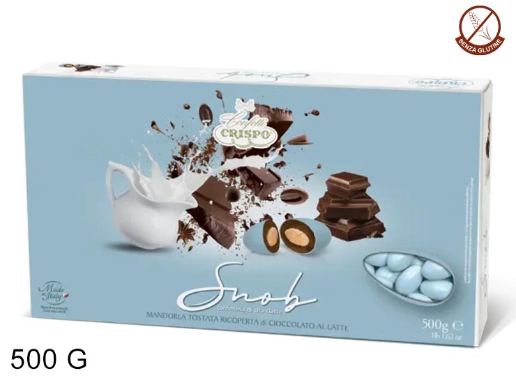 SNOB LATTE CARTA DA ZUCCHERO Gr.500 - Dolciumi > Confetti > Crispo - Ingrosso B2B Magazzini Scatigna