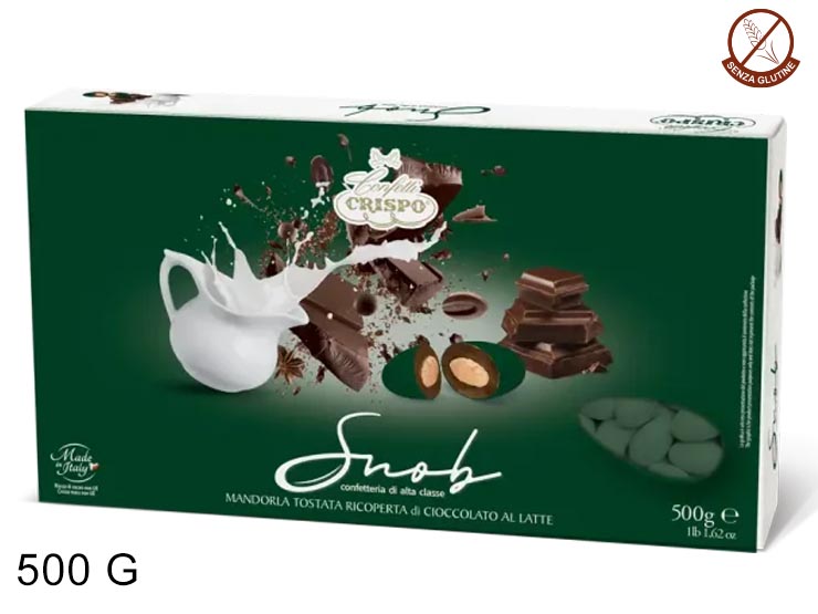 SNOB LATTE VERDE INGLESE Gr.500 01013725 - Dolciumi > Confetti > Crispo - Ingrosso B2B Magazzini Scatigna