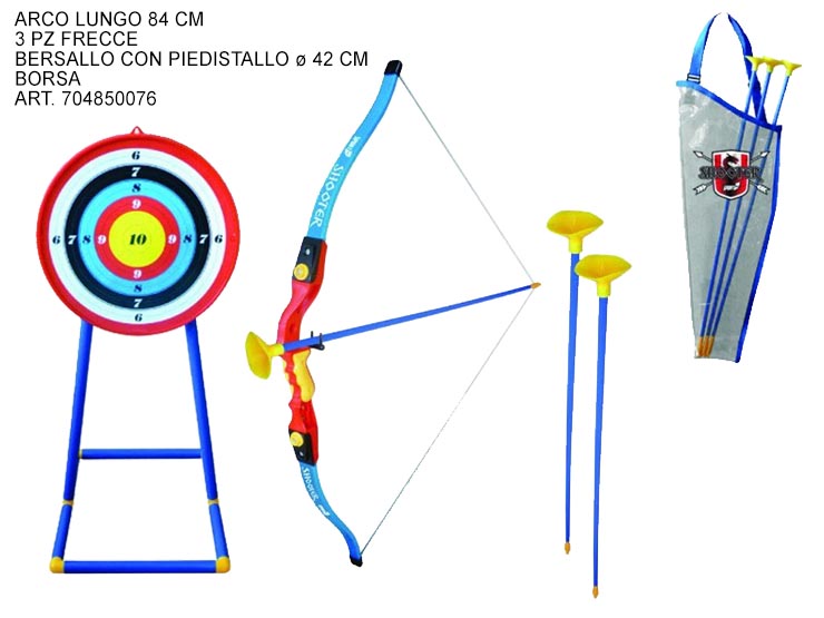 SET ARCIERE JONIOR C/PIED.704850076 - Giocattoli > Armi Giocattolo > Archi - Ingrosso B2B Magazzini Scatigna