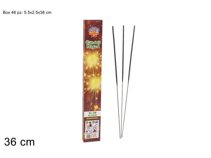 CANDELA MAGICA SCAT.15" Art.0254 CAT.1 - Pirotecnica > Stelle Filanti - Ingrosso B2B Magazzini Scatigna
