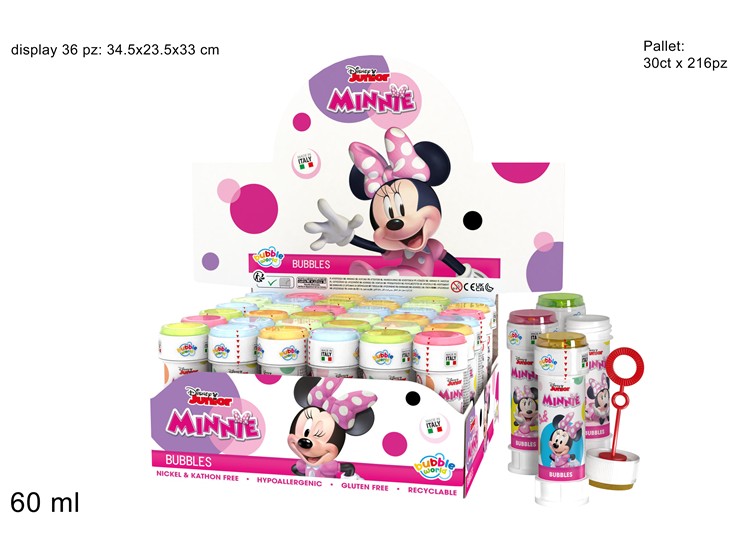 BOLLE DI SAPONE MINNIE Art.103.538000 - Giocattoli > Bolle Di Sapone - Ingrosso B2B Magazzini Scatigna