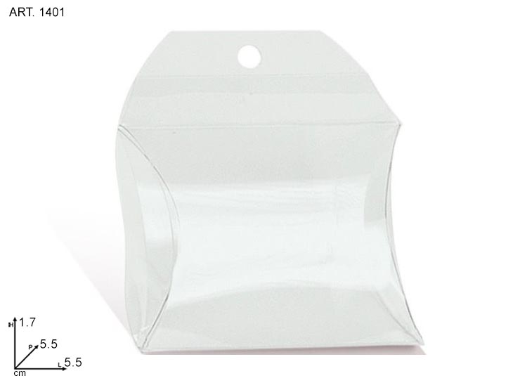 BORSETTA TRASPARENTE 555517 Art. 1401 - Articoli Regalo > Scatole E Box > Trasparenti - Ingrosso B2B Magazzini Scatigna
