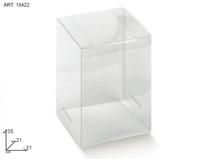 NOF.CLIP 210X210X350 TRASXAST. 15422 - Articoli Regalo > Scatole E Box > Trasparenti - Ingrosso B2B Magazzini Scatigna