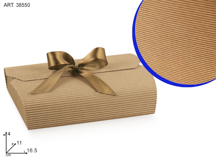 AUTOMON. 165X110X40 AVANA 38550 - Articoli Regalo > Scatole E Box > Avana Ondulato - Ingrosso B2B Magazzini Scatigna