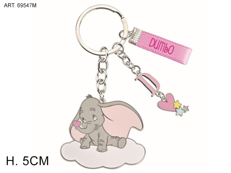 PORTACHIAVI METALLO DUMBO ROSA 69547 - Articoli Regalo > Oggetti Regalo > Linea Disney - Ingrosso B2B Magazzini Scatigna