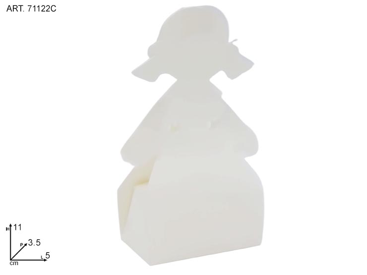 BIMBA SCATOLA WHITE   71122C 55x35x110 - Eventi > Nascite > Portaconfetti - Ingrosso B2B Magazzini Scatigna