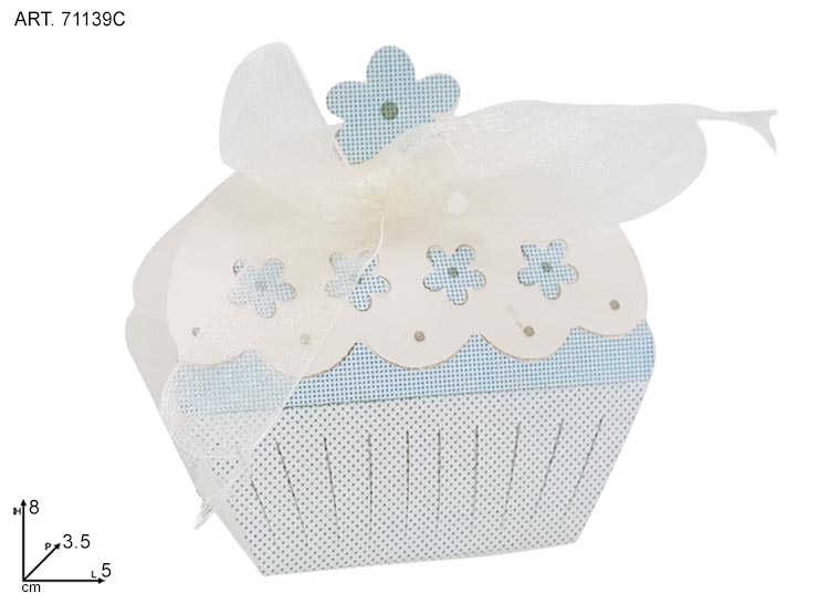 CUPCAKET TEA SHOP ART.71139C  50x35 x80 - Eventi > Nascite > Portaconfetti - Ingrosso B2B Magazzini Scatigna