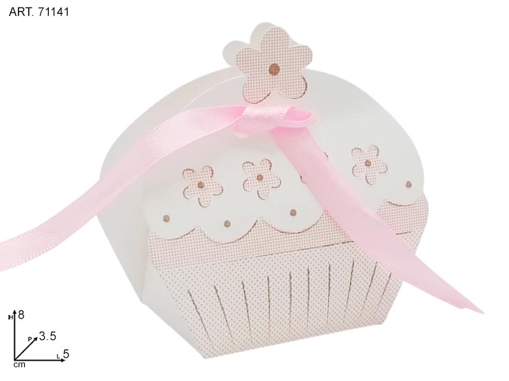 CUPCAKET TEA SHOP ART.71141C  50x35 x80 - Eventi > Nascite > Portaconfetti - Ingrosso B2B Magazzini Scatigna