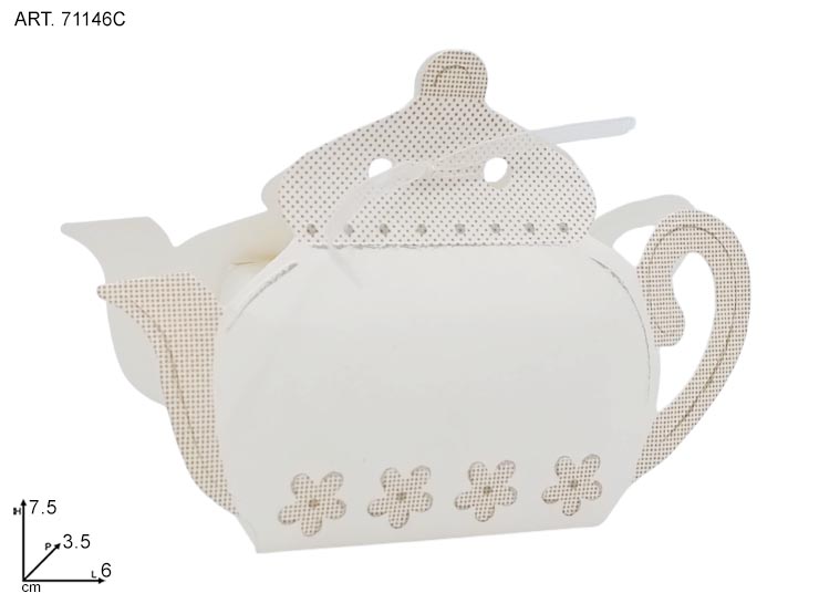 TEIERA TEA SHOP ART.71146C T60X35X75 - Eventi > Nascite > Portaconfetti - Ingrosso B2B Magazzini Scatigna