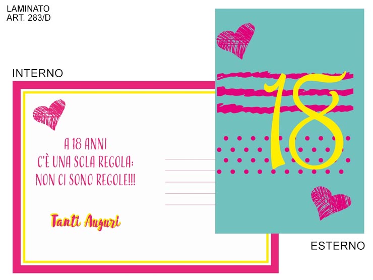 COD. 283 /D 18 TIFFANY E FUX - Eventi > Compleanno > 18anni - Ingrosso B2B Magazzini Scatigna