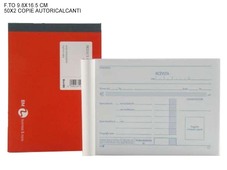 BLOCCO RICEVUTA COND.CARBONE88/C - Scuola Ufficio > Cancelleria > Blocchi E Ricevute Varie - Ingrosso B2B Magazzini Scatigna