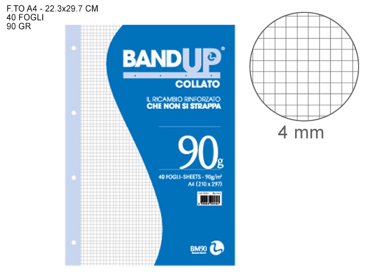 RICAMBI MAXI BAND-UP FG 40 RIG 4 MM 1054 - Scuola Ufficio > Cancelleria > Copertine Ricambi Fogli - Ingrosso B2B Magazzini Scatigna