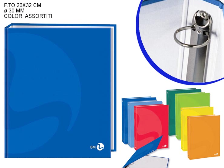 COPERTINE ANELLI MAXI COLOR  30 107349 - Scuola Ufficio > Cancelleria > Copertina Ad Anelli - Ingrosso B2B Magazzini Scatigna