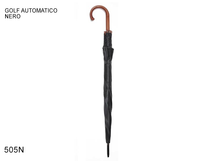 OMB.NYLON GOLF AUTO NERO - Ombrelli > Grandi - Ingrosso B2B Magazzini Scatigna