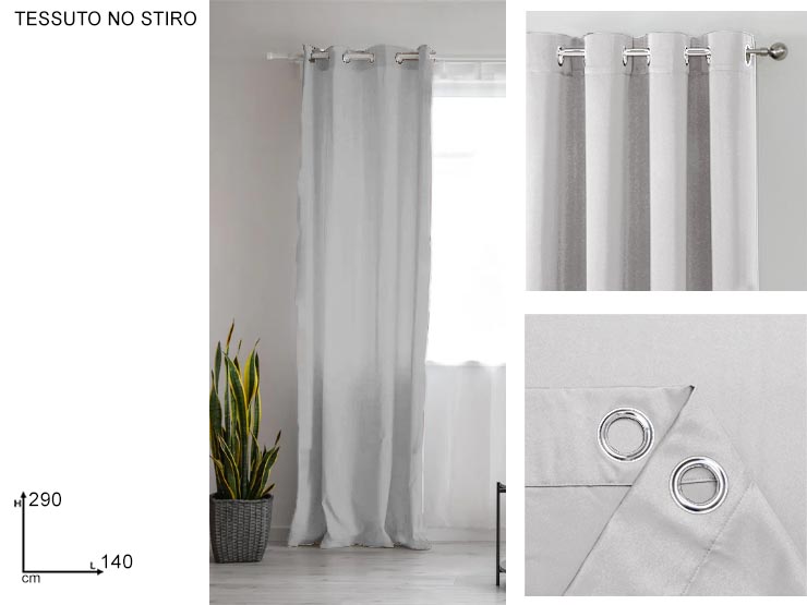 CALATA TENDA NO STIRO GRIGIO MED.140290 - Everyday > Complementi Arredo > Tessili E Confort - Ingrosso B2B Magazzini Scatigna