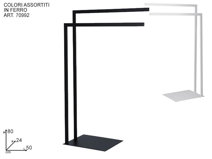 P/SALVIETTE IN FERRO CM50X24XH80 70992 - Everyday > Bagno > Organizzazione Bagno - Ingrosso B2B Magazzini Scatigna