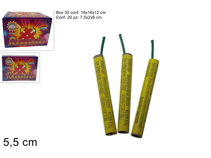 RAUDO CINESE Art.119J - Pirotecnica > Petardi - Ingrosso B2B Magazzini Scatigna