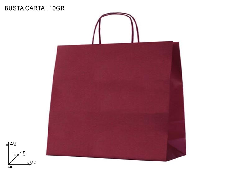 BUSTA CARTA BORDO' M.RIT.551549 41.55 - Confezionamento > Buste Regalo > Carta Color - Ingrosso B2B Magazzini Scatigna