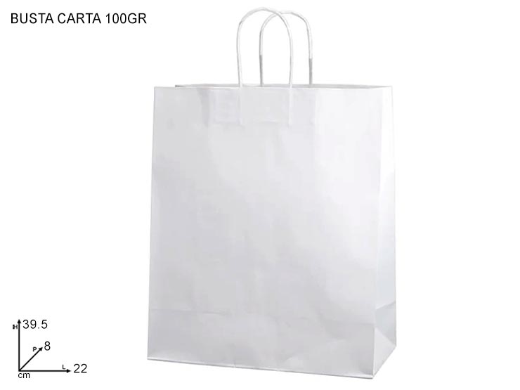 BUSTA KRAFT BIANCOM.RITOR22X10X29 A3522 - Eventi > Matrimonio > Accessori Confezionamento - Ingrosso B2B Magazzini Scatigna