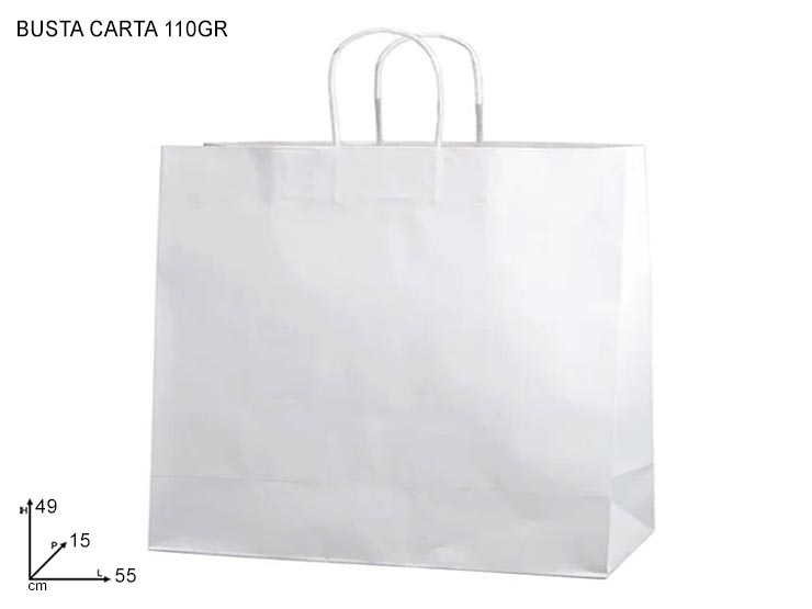 BUSTA KRAFTBIANM.RIT. 55X15X49CF25 35.55 - Eventi > Matrimonio > Accessori Confezionamento - Ingrosso B2B Magazzini Scatigna