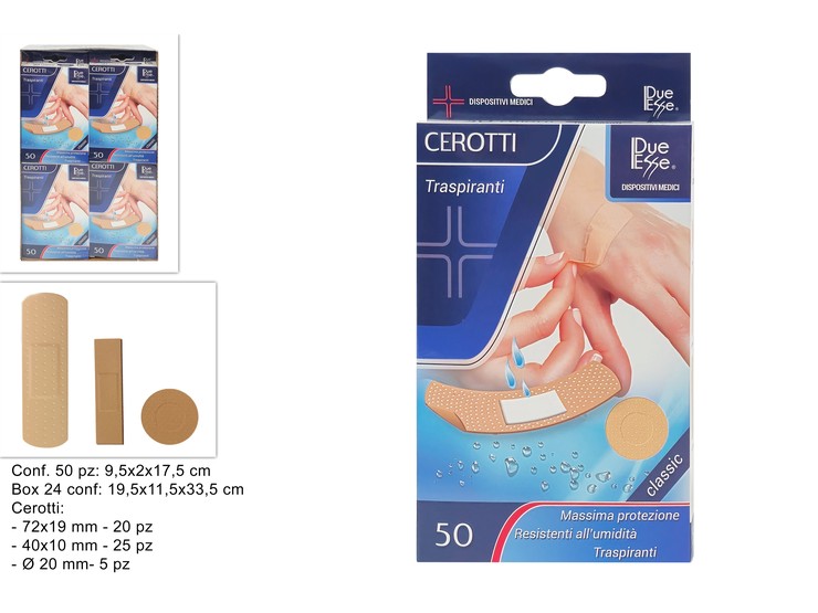 CEROTTI Pz.50 Art.PL06E81532-B(SF2134) - Everyday > Cura Personale > Salute E Benessere - Ingrosso B2B Magazzini Scatigna
