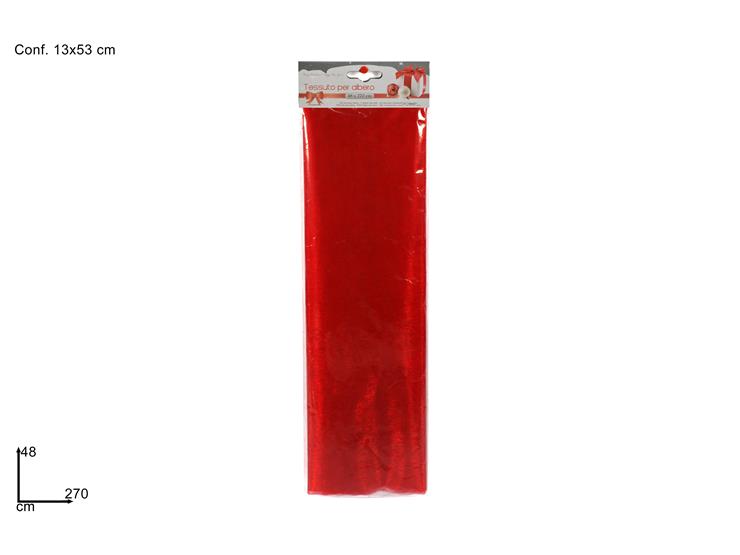 TES.ALB.ROSSO Cm.48xMt.2,7 HJ08-1627 - Confezionamento > Nastri E Rotoli > Tessuti Organza - Ingrosso B2B Magazzini Scatigna