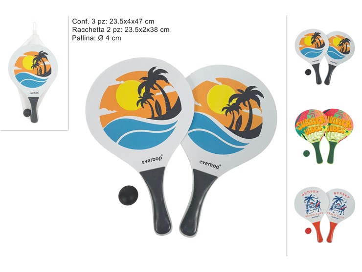 RACCHETTONI MARE BIG Art.BS-RA04 - Summer > Tempo Libero E Giochi > Giochi Mare - Ingrosso B2B Magazzini Scatigna