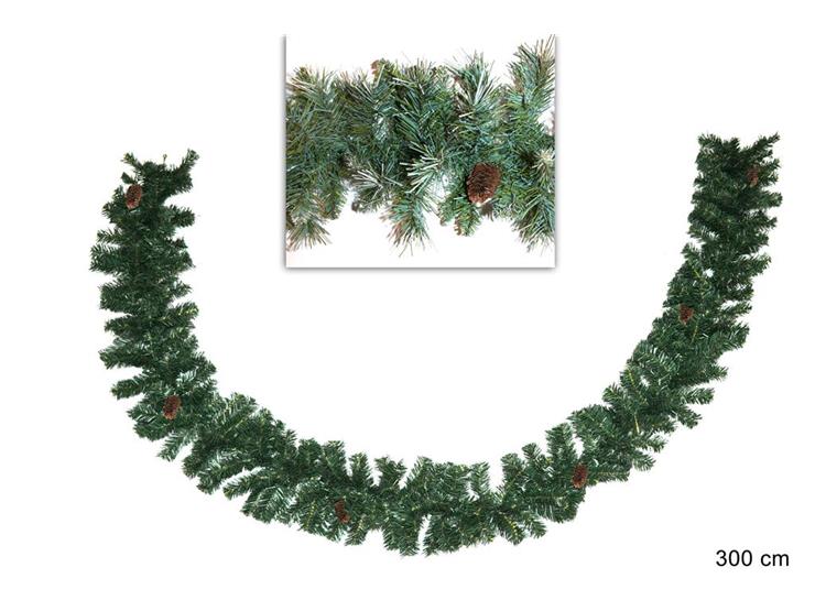 GHIRLANDA SIBERIANA Art.D7490-F200QC - Natale > Ghirlande E Fili > Classiche Verdi - Ingrosso B2B Magazzini Scatigna